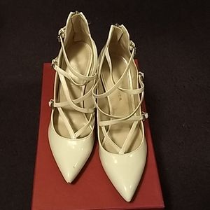 Marc Fisher Ivory Patent Pumps